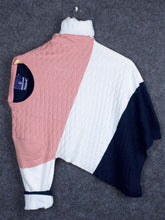 Peach Tri Color Pure Cotton Knitted T-Shirt