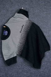 Density Grey Self Pattern Slim Fit Knitted T-Shirt for Men