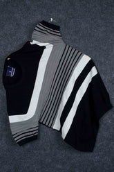 Superior Black Stripe knitted t-shirt for men
