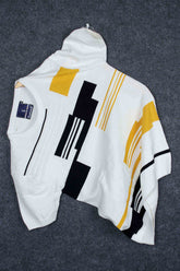 Attractive Blush White Color Self Pattern Knitted T-Shirt