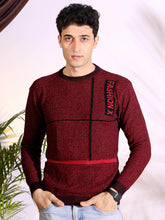 Fashionx Maroon Pure Cotton Men's Knitted T-Shirt