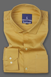 Men Mustered Comfort Satin Cotton Casual Shirt