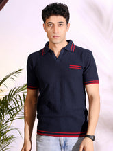 Polo Blue Pure Cotton Men's Knitted T-Shirt