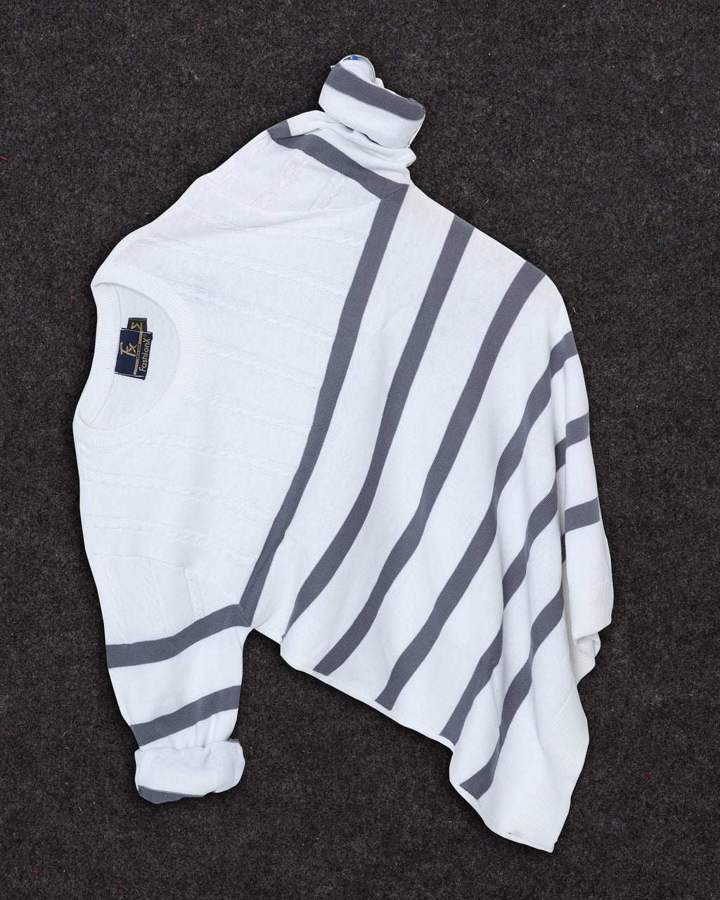 White Full Sleeve Pure Cotton Men's Knitted T-Shirt