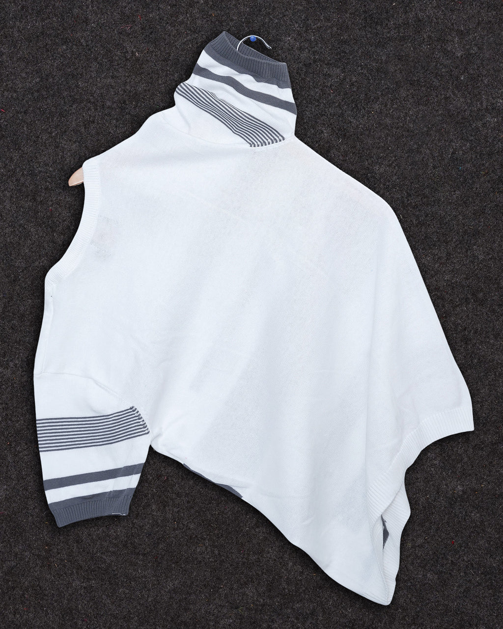 White Stripe Pure Cotton Men's Knitted T-Shirt