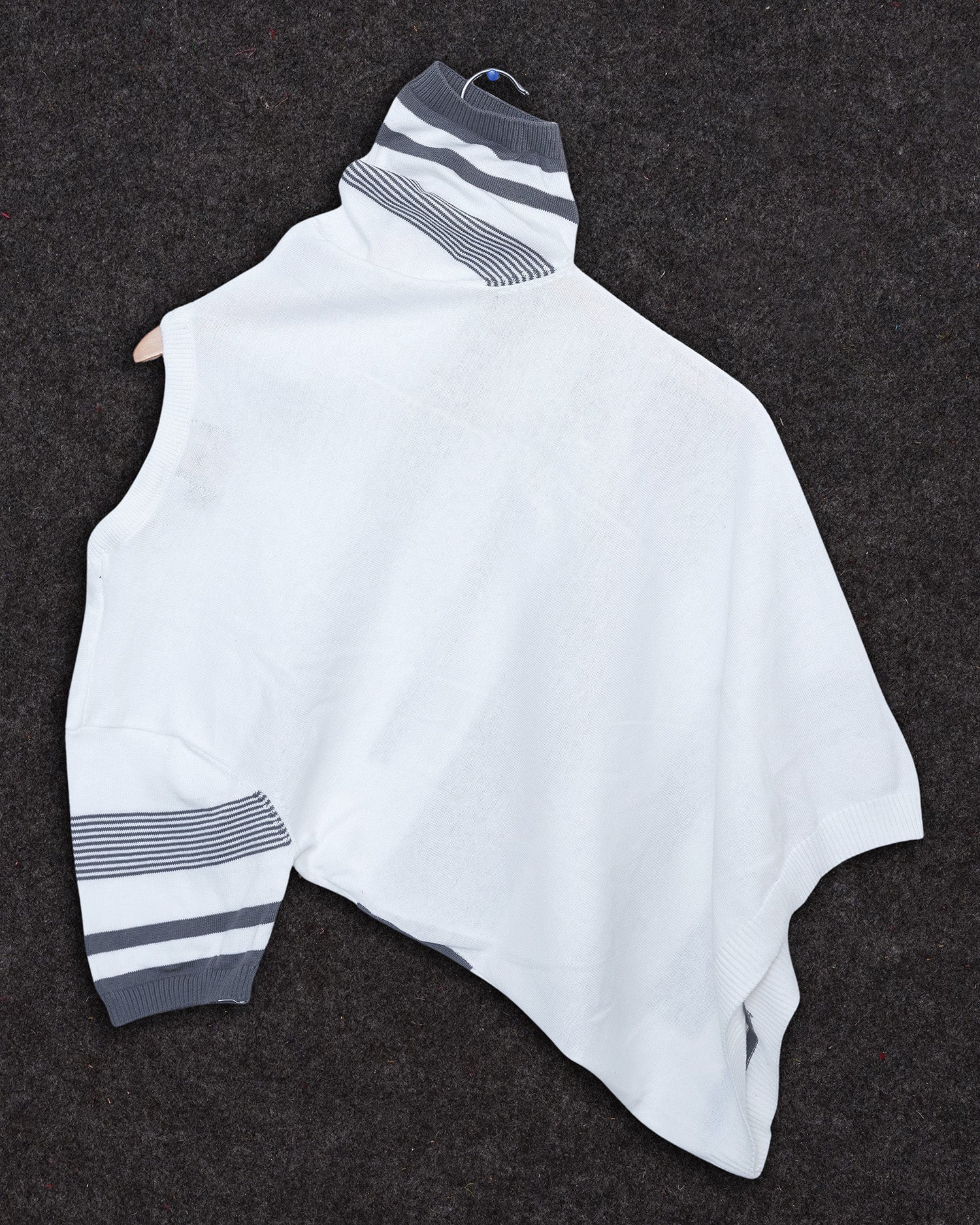 White Stripe Pure Cotton Men's Knitted T-Shirt