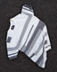 White Stripe Pure Cotton Men's Knitted T-Shirt