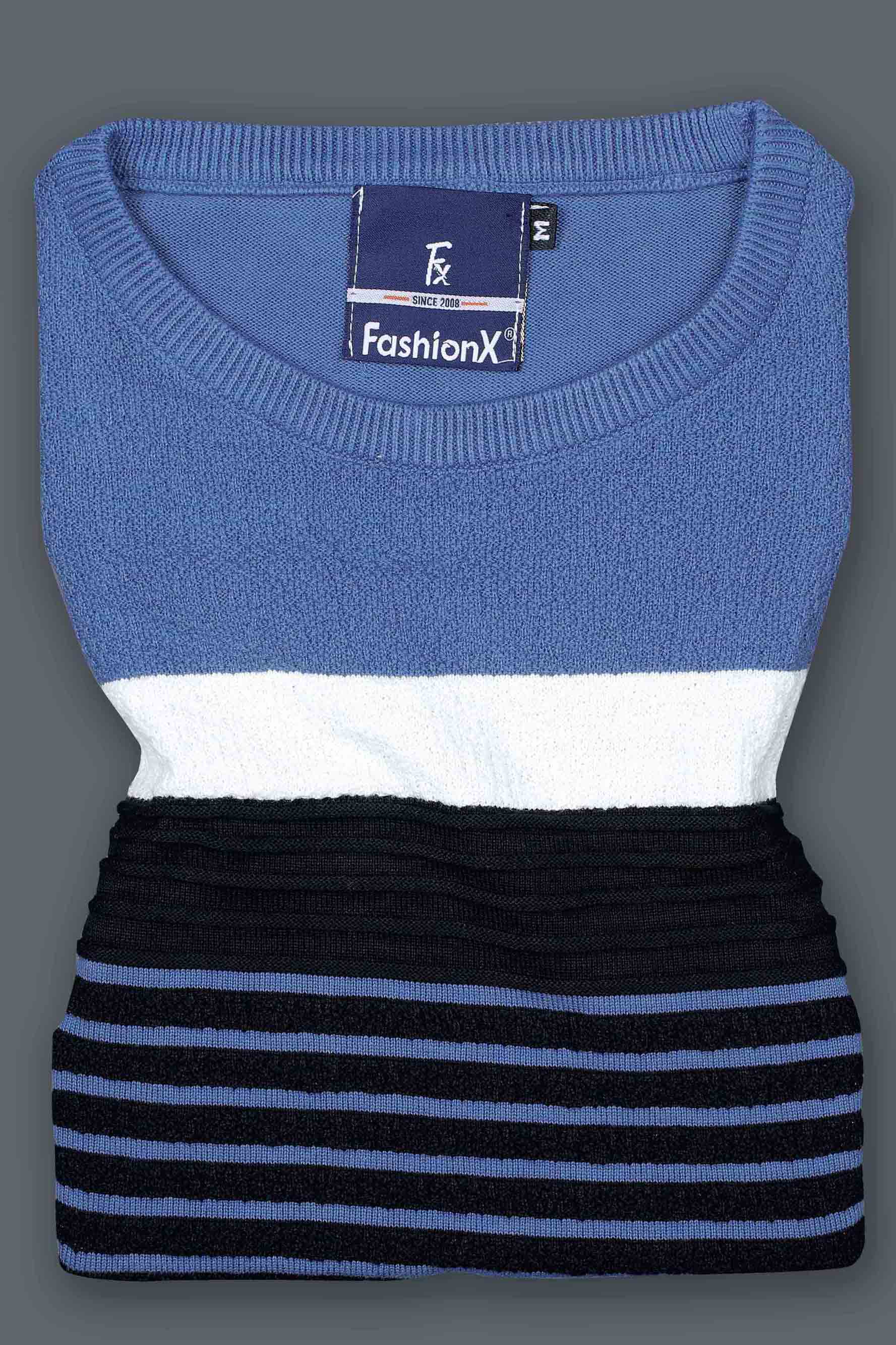 Superior Blue Stripe knitted t-shirt for men