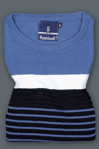 Superior Blue Stripe knitted t-shirt for men