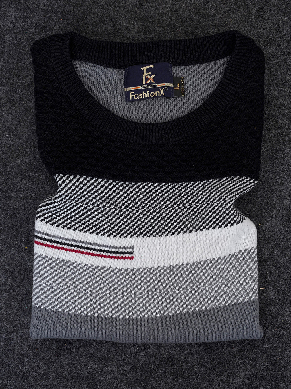Exclusive Grey Pure Cotton Knitted T-Shirt for men