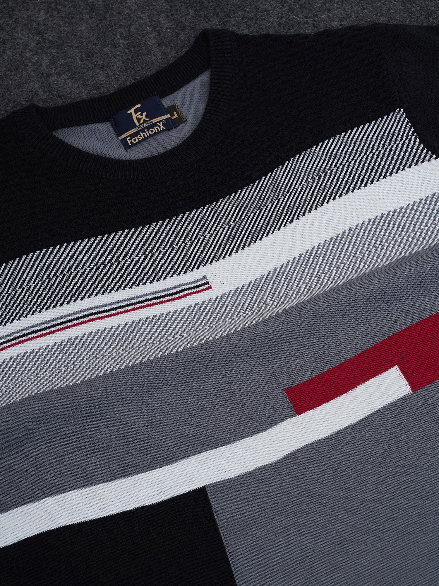 Exclusive Grey Pure Cotton Knitted T-Shirt for men