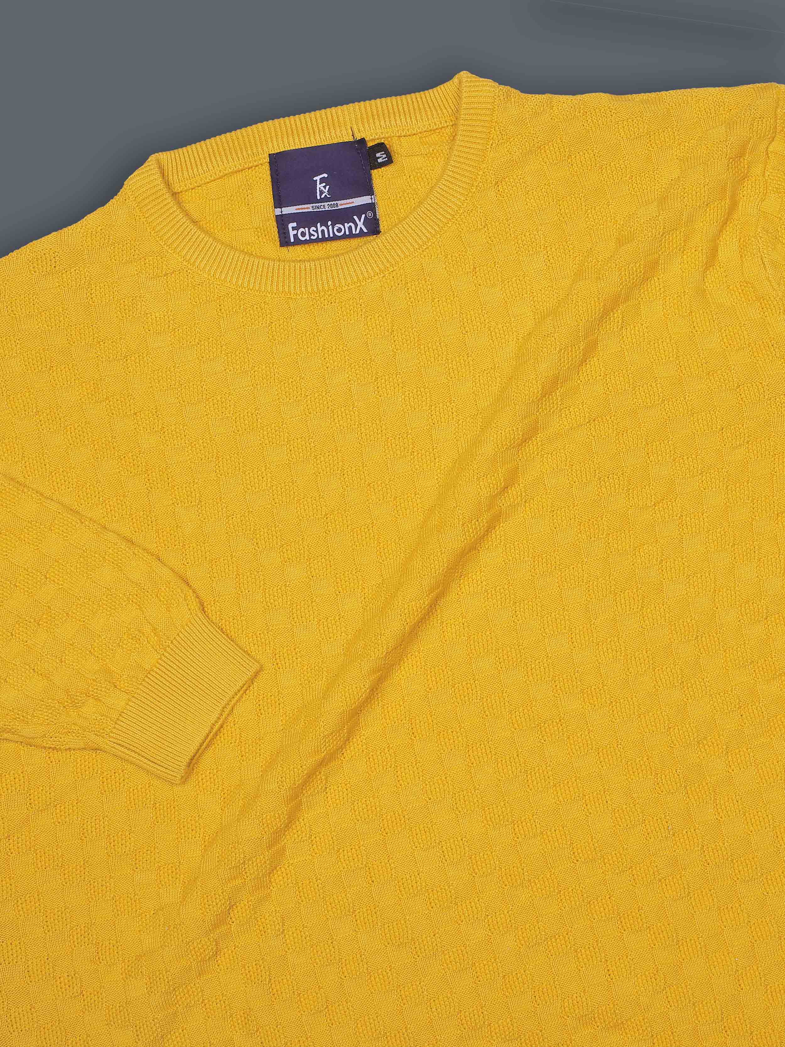Yellow Box Slim Fit pure cotton Knitted T-Shirt