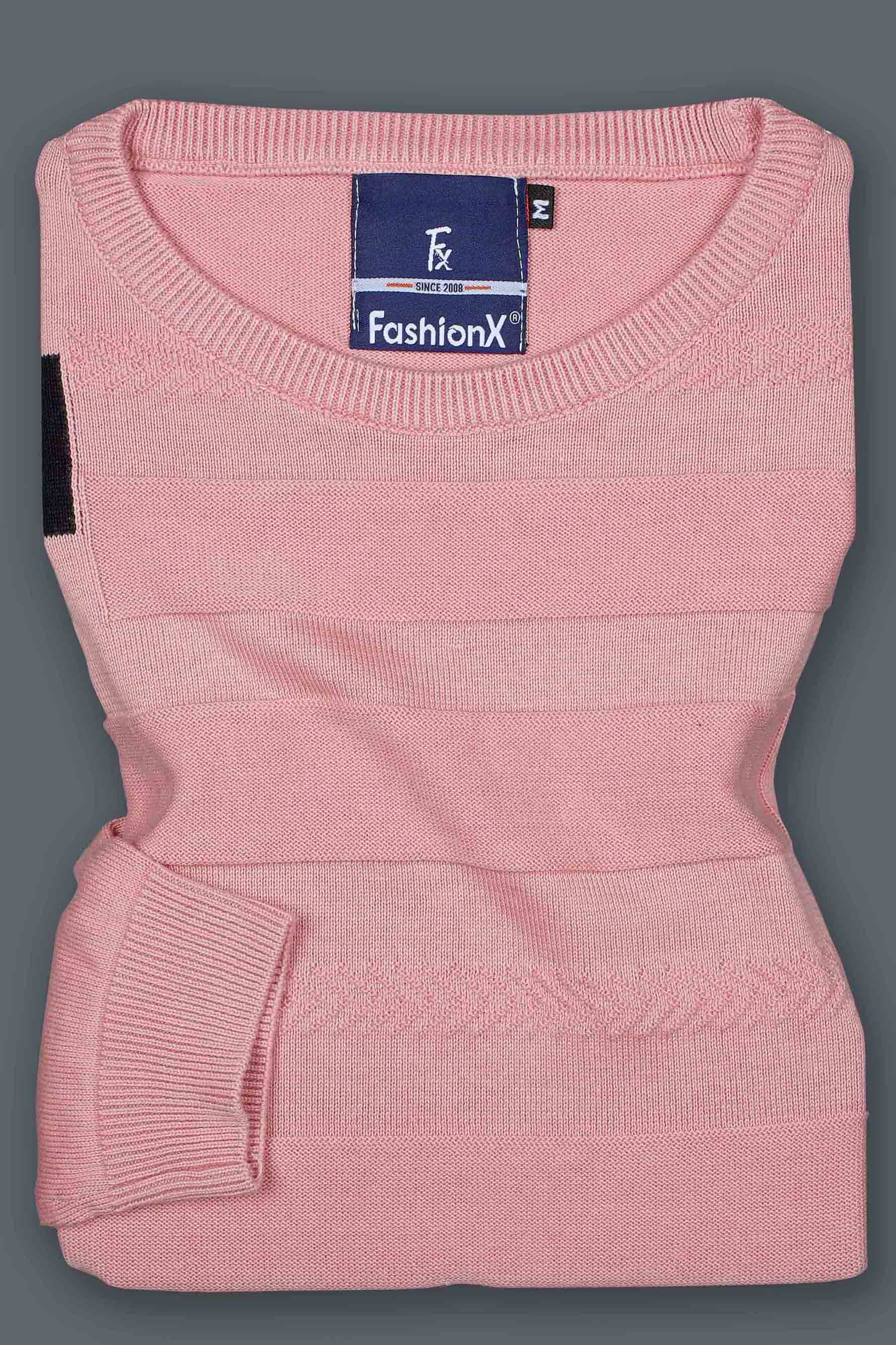 Peach Slim Fit pure cotton Knitted Men's T-Shir