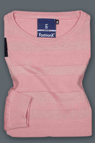 Peach Slim Fit pure cotton Knitted Men's T-Shir
