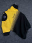 Density Yellow Self Pattern Slim Fit Knitted T-Shirt for Men