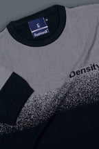 Density Grey Self Pattern Slim Fit Knitted T-Shirt for Men