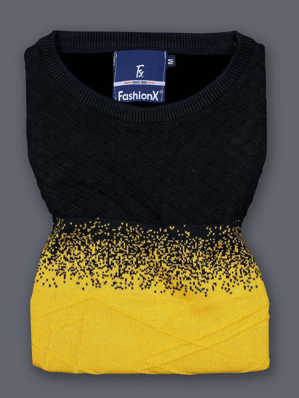 Multi Color Black Sun-Shine Knitted T-Shirt for Men