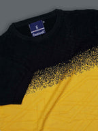 Multi Color Black Sun-Shine Knitted T-Shirt for Men