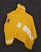 Yellow Tatting Knitted & Sleeve Lining T-Shirt for Men