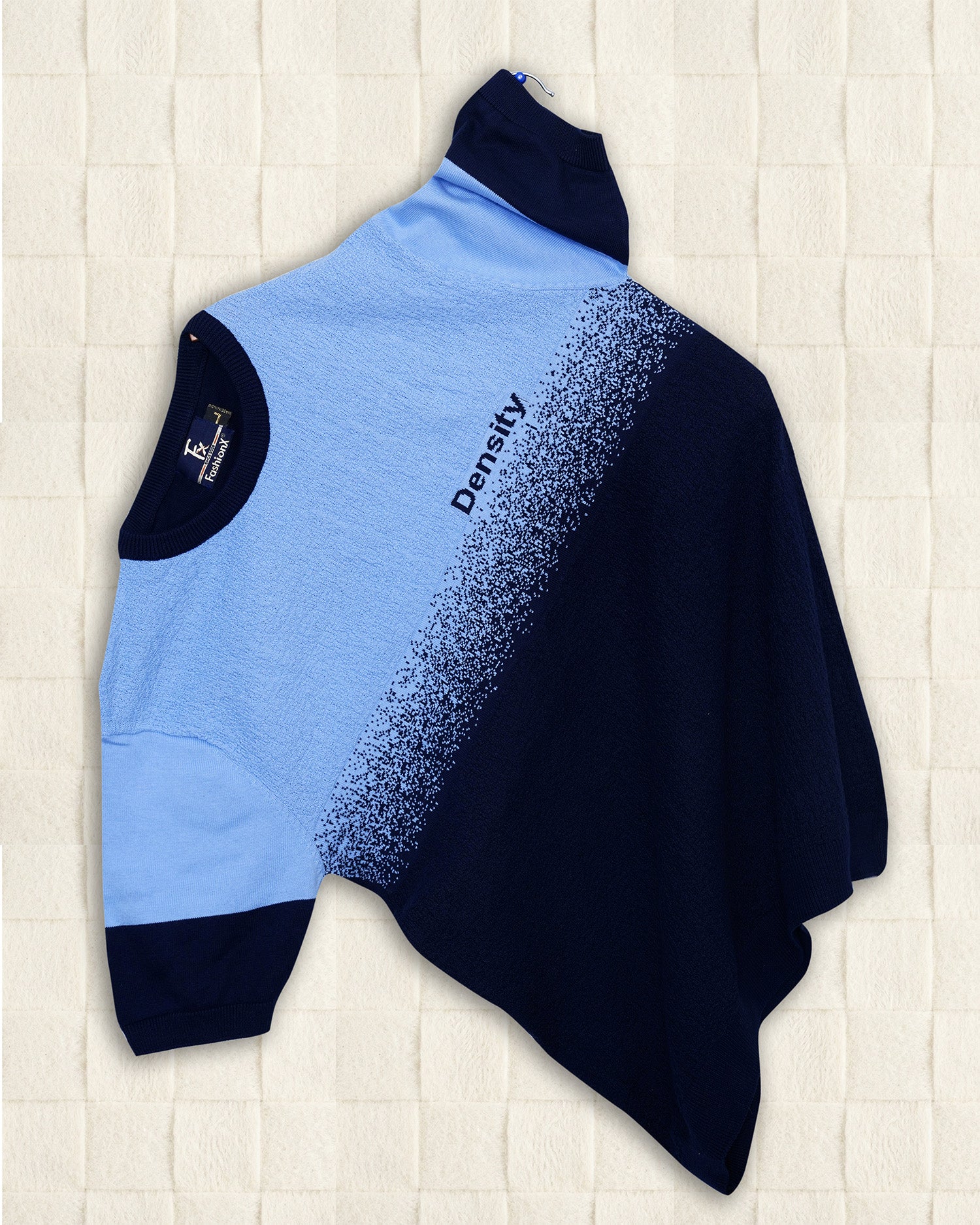 Density Sky Self Pattern Slim Fit Knitted T-Shirt for Men Main image