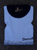 Density Sky Self Pattern Slim Fit Knitted T-Shirt for Men