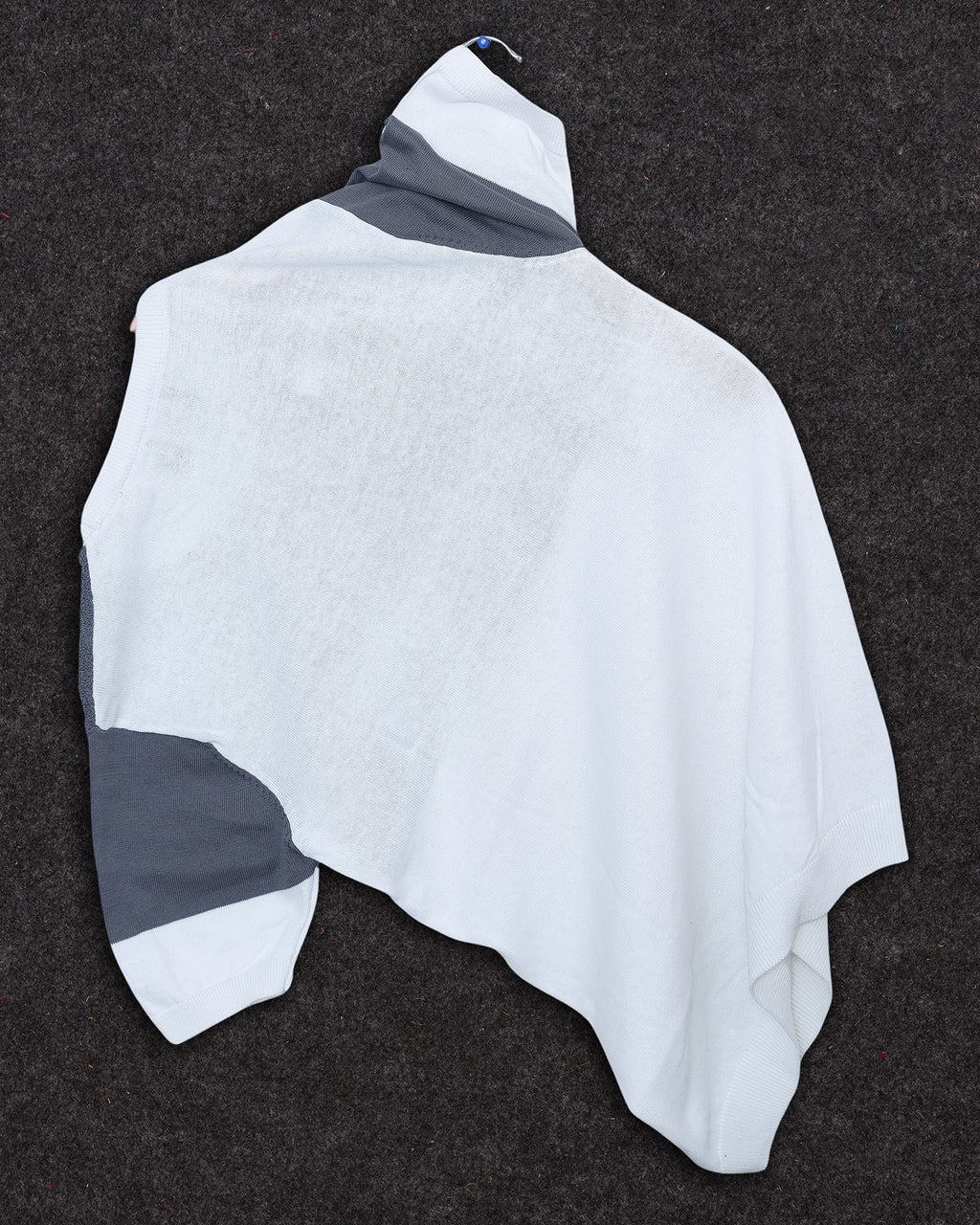 Density White Self Pattern Slim Fit Knitted T-Shirt for Men