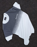 Density White Self Pattern Slim Fit Knitted T-Shirt for Men
