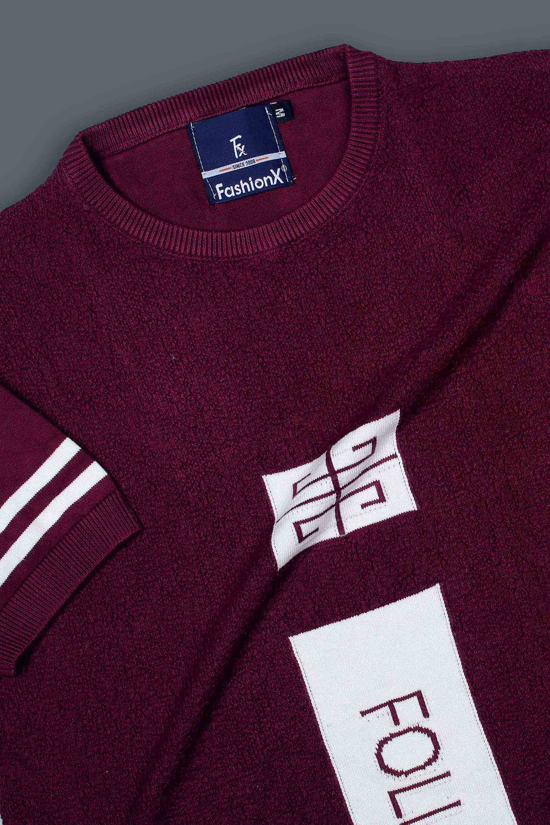 Wine Tatting Knitted & Sleeve Lining T-Shirt for Men