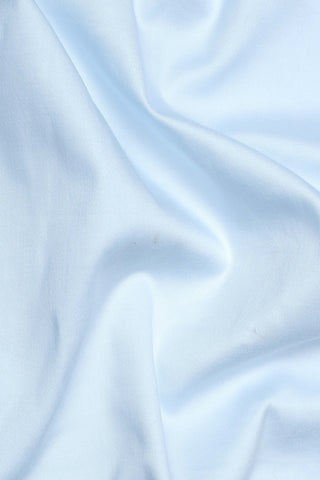 Men Twilight Blue Comfort Satin Cotton Casual Shirt