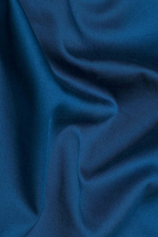 Men Blue Comfort Satin Cotton Casual Shirt