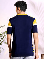 Exclusive Blue Pure Cotton Knitted T-Shirt for men