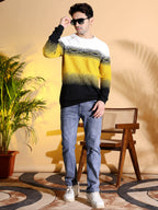 Multi Color Sun-Shine Knitted Men's T-Shirt