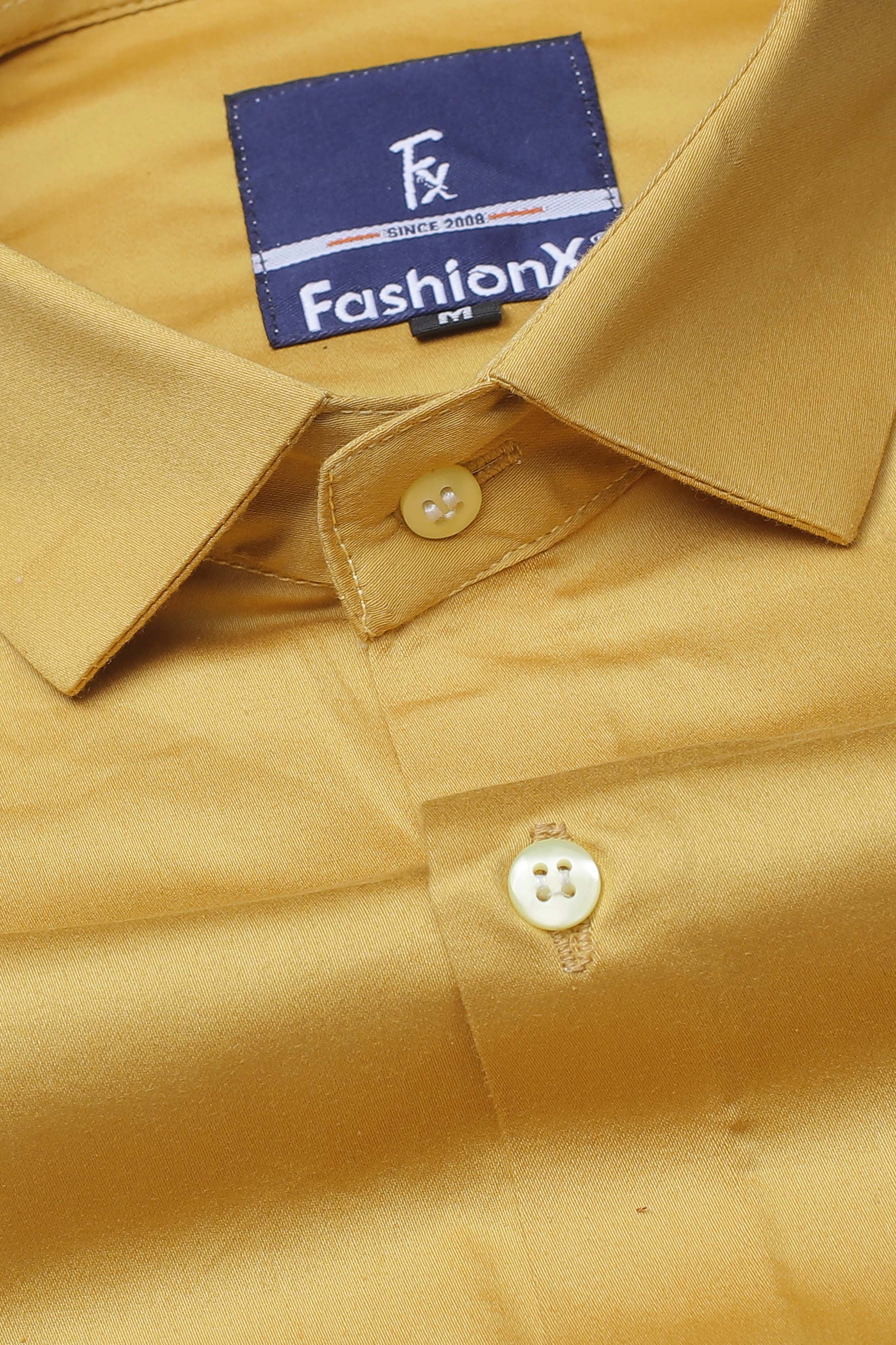 Men Mustered Comfort Satin Cotton Casual Shirt