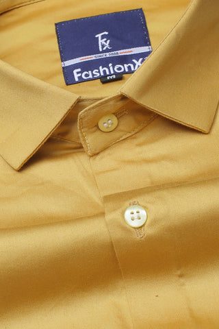 Men Mustered Comfort Satin Cotton Casual Shirt