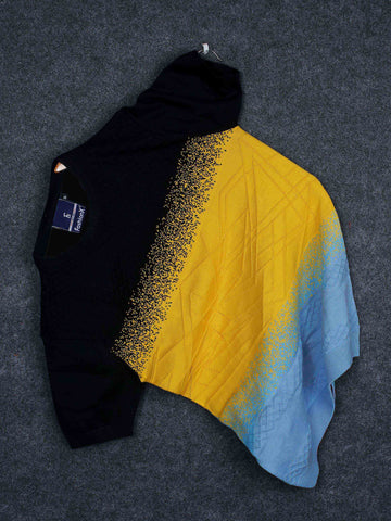 Multi Color Black Sun-Shine Knitted Men's T-Shirt