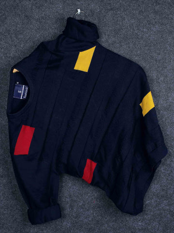 Navy Slim Fit pure cotton Knitted T-Shirt