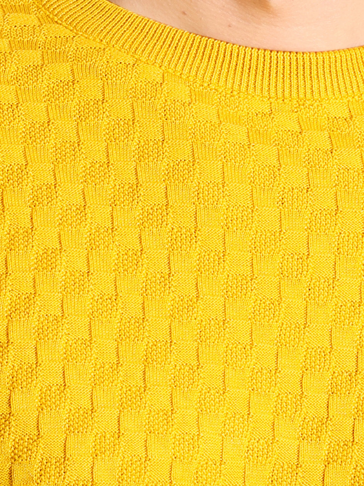 Yellow Box Pure Cotton Men's Knitted T-Shirt