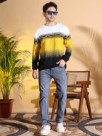 Multi Color Sun-Shine Knitted Men's T-Shirt