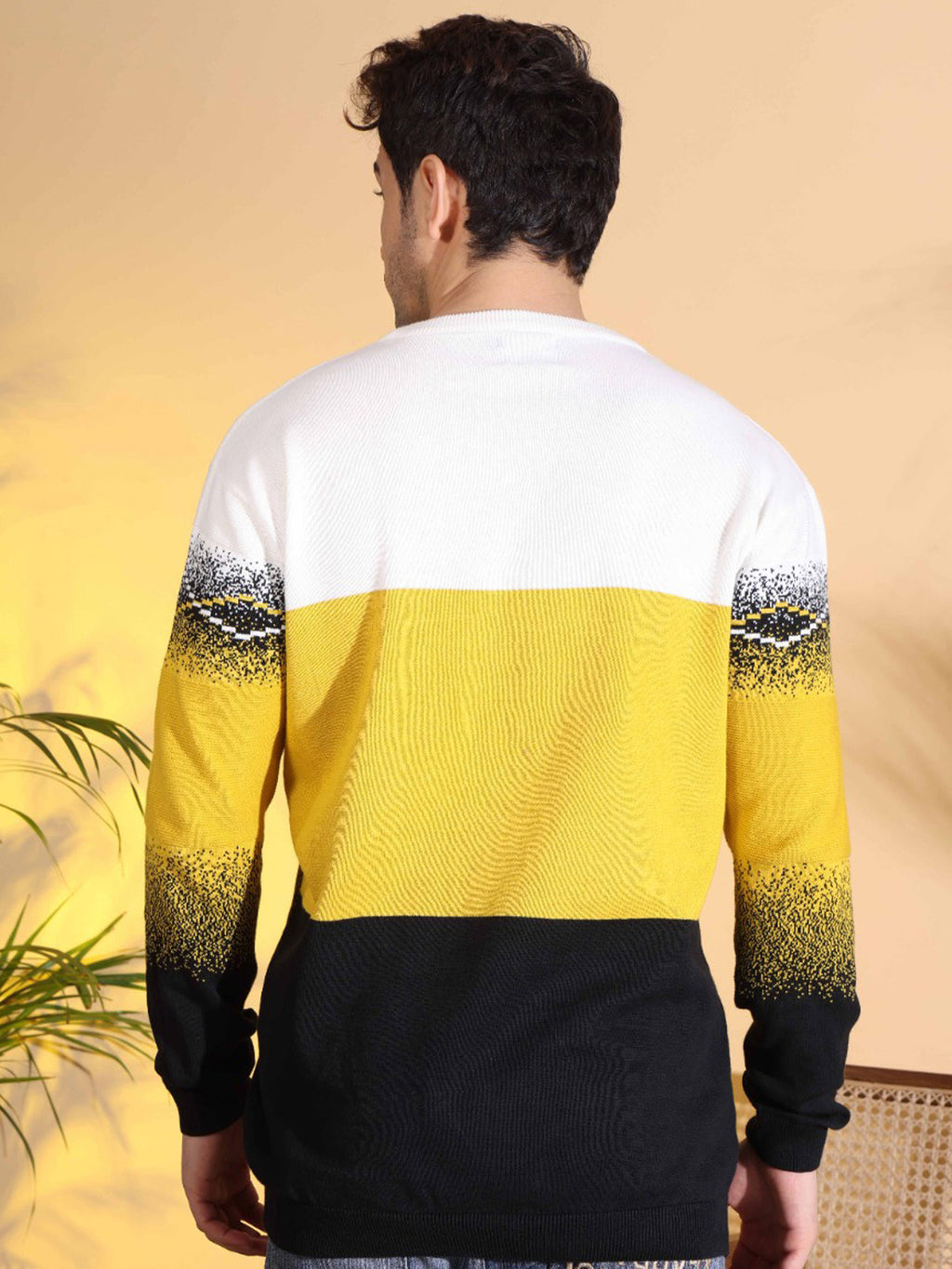Multi Color Sun-Shine Knitted Men's T-Shirt